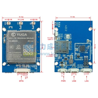 域格CLP700 V2 WiFi6工业4G CPE底板